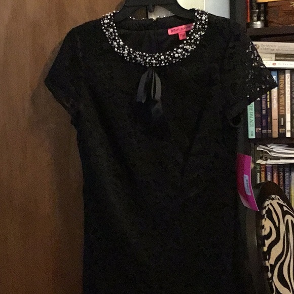 Betsey Johnson Dresses & Skirts - Jewel Collar Lace Dress,  NWT